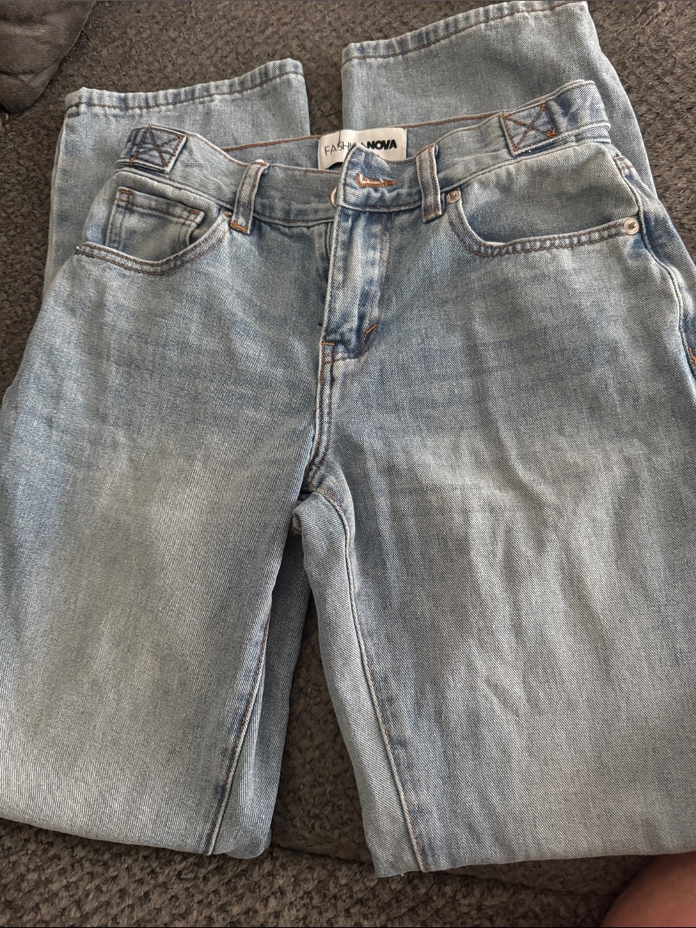 Fashion Nova Pale Blue Straight Men’s Jeans